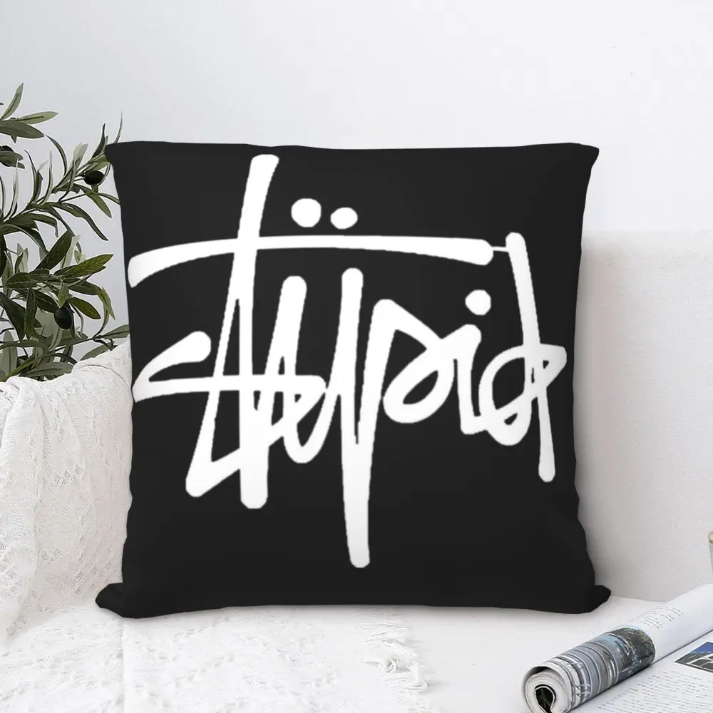 Stussy Cushion Cover Decorative Cushion Pillows Stussy Stupid