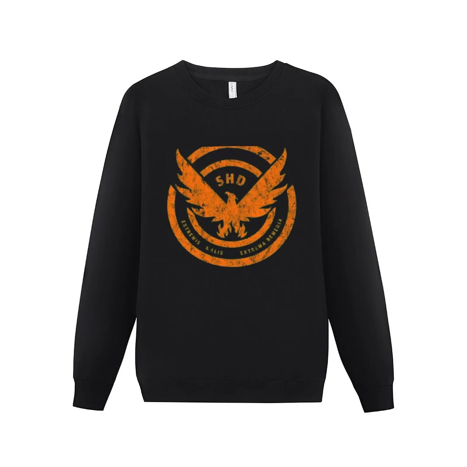 

New The Division SHD Logo Distressed Orange Sweatshirt men's coat autumn clothes sweatshirts men