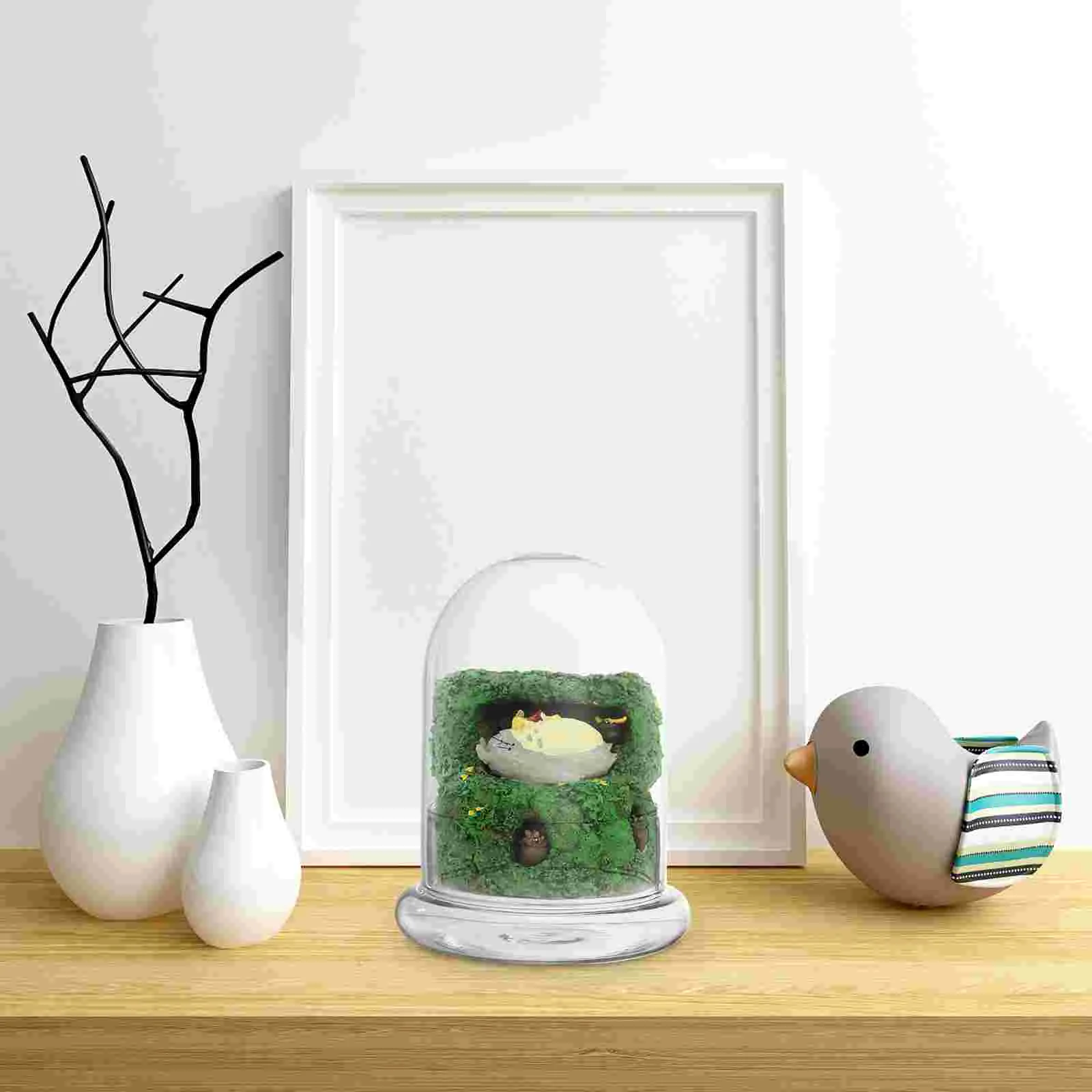 Dessert Artificial Dessert Faux Flower Pots Protector Cover Plastic Cloche Dessert Artificial Dessert Faux Flower Pots 3