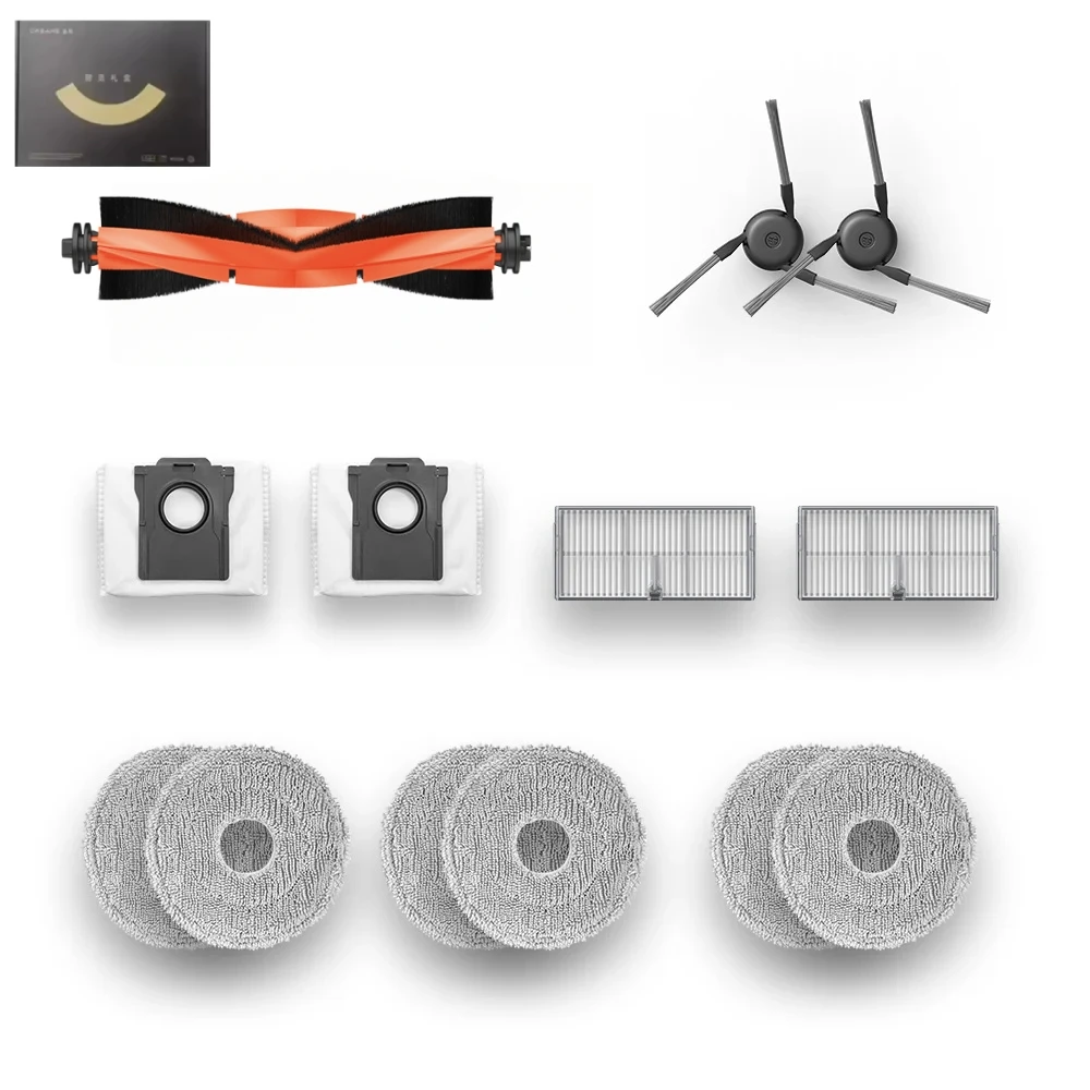 Dreame L40 Ultra Accessories Kit - Rubber Brush, Hair Cut Tool, Side Brush, Filter, Mop, and Dust Bag Replacement Set