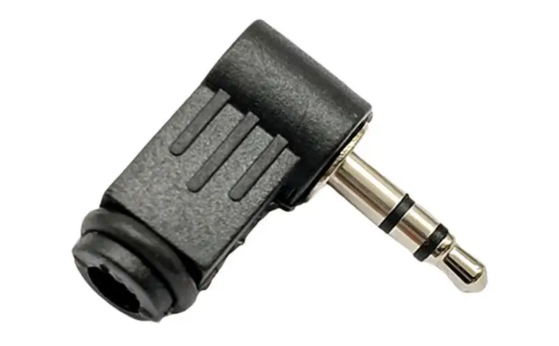 

3.5mm Right Angle Connectors 90 Degree Right Angled 3.5mm Male to Female Adapter Converter Headphone Audio Plug Connector