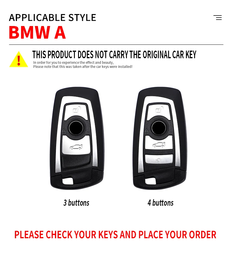 자동차 원격 키 케이스 커버 쉘 포브, 자동차 액세서리, BMW 1 3 5 7 시리즈 X1 X3 X4 X5 F10 F15 F16 F20 F30 F18 F25 M3 M4 E34