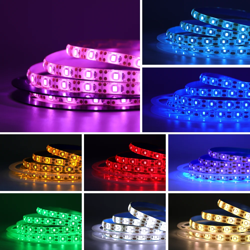 รูปสินค้า LED Strip 5V ยืดหยุ่น กันน้ำ หลากสี ตกแต่งบ้าน