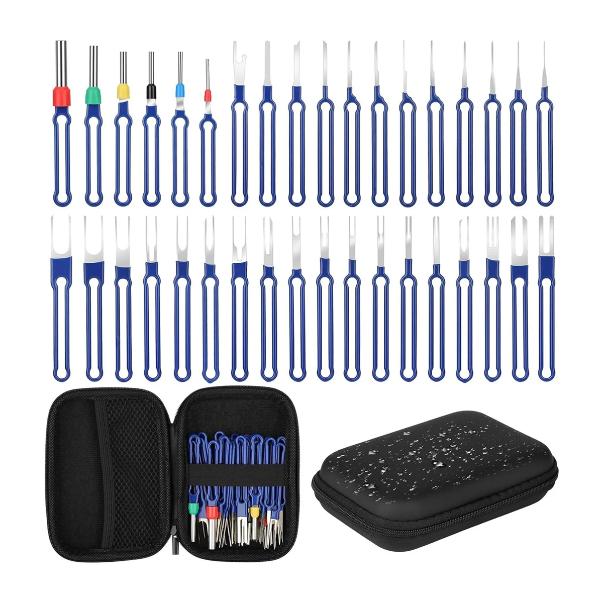 

36PC Terminal Removal Tool Kit Pin Extractor Tool, Terminal Ejector Kit, Electrical Wire Connector Pin Removal Tool Kit