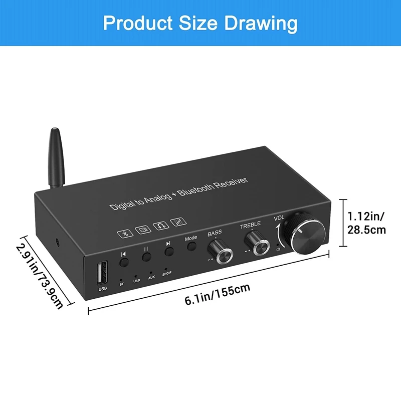 USB 192Khz DAC -Ƴα  (  )  Bluetooth 5.0 ű  ÷̾