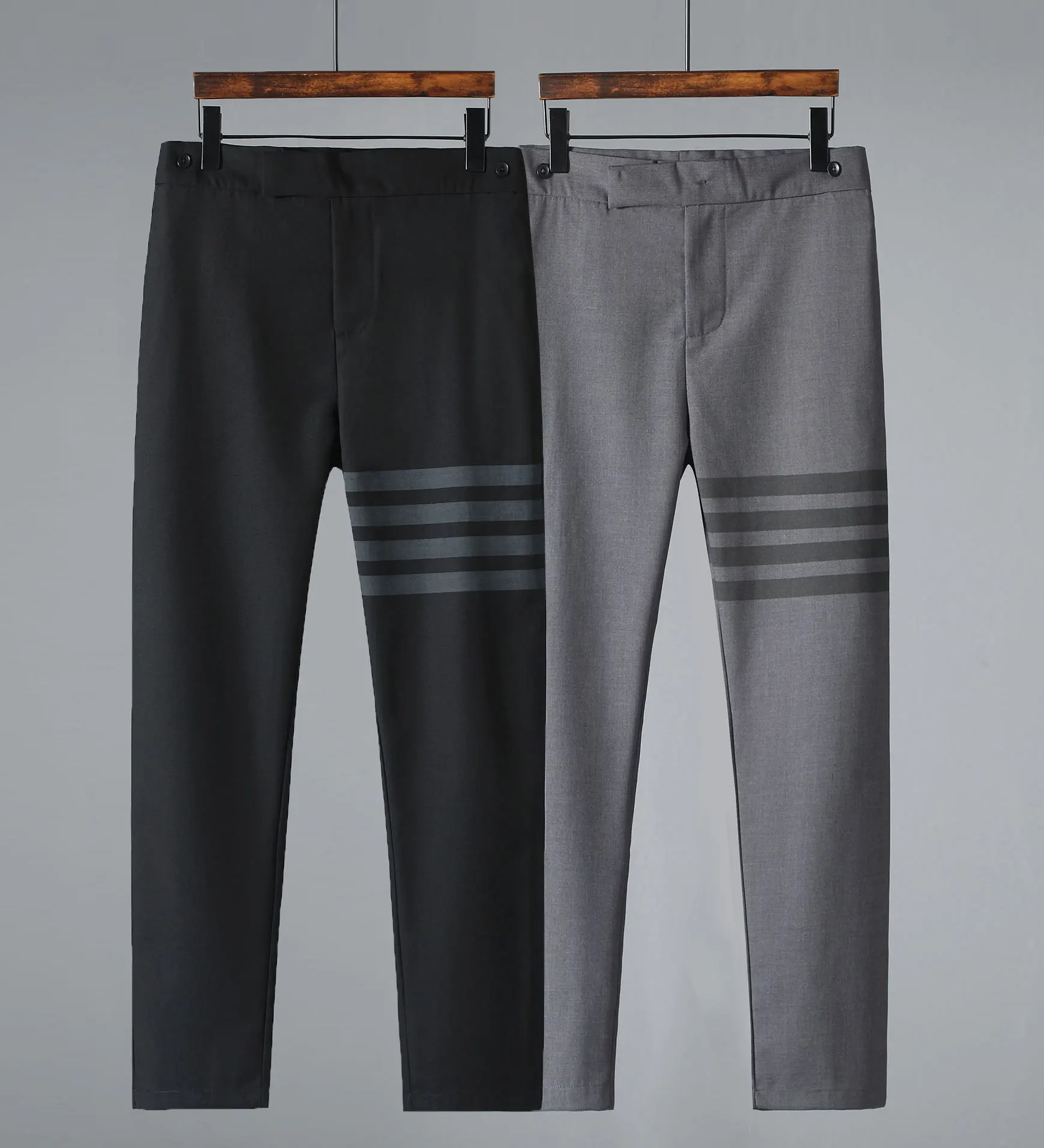 2022 Men Suit Pants Striped Cotton Long Pants Nine Point Pants Men Suit Pants Wool Soft High Quality Women Suit Pants