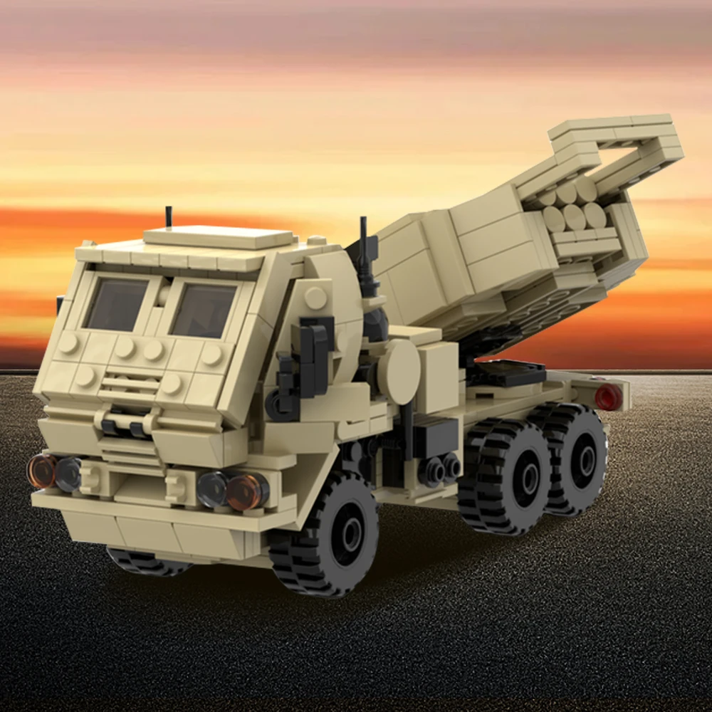 

MOC M142 HIMARS Rocket Launcher Armored Vehicle Building Block Model Army collection Military Vehicle Serie Bricks Toys Kid Gift