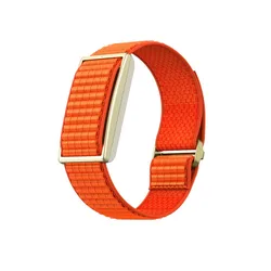 Breathable Nylon Adjustable Fitness Tracker Wristband - Sport Strap Loop Design - L (Orange)