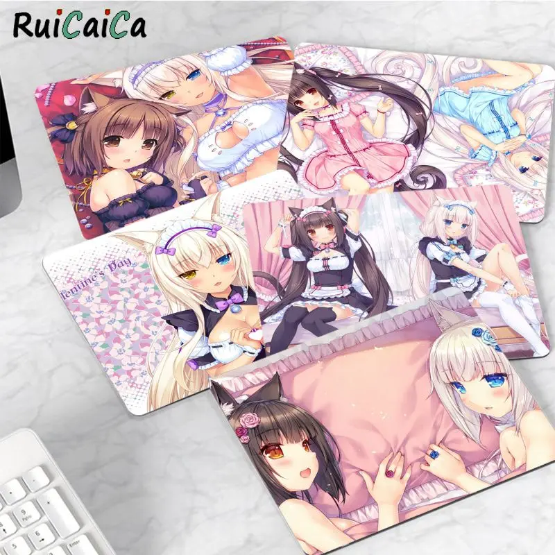 

NEKOPARA Mousepad Small Cartoon Anime Gaming Mouse Pad Keyboard Mouse Mats Smooth Company For PC Gamer Mousemat