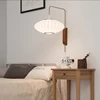 Nelson Wall lamp modern japanese wall lamp For Living Room Bedroom Home Bedside office Hotel Silk Cloth Lamp 4