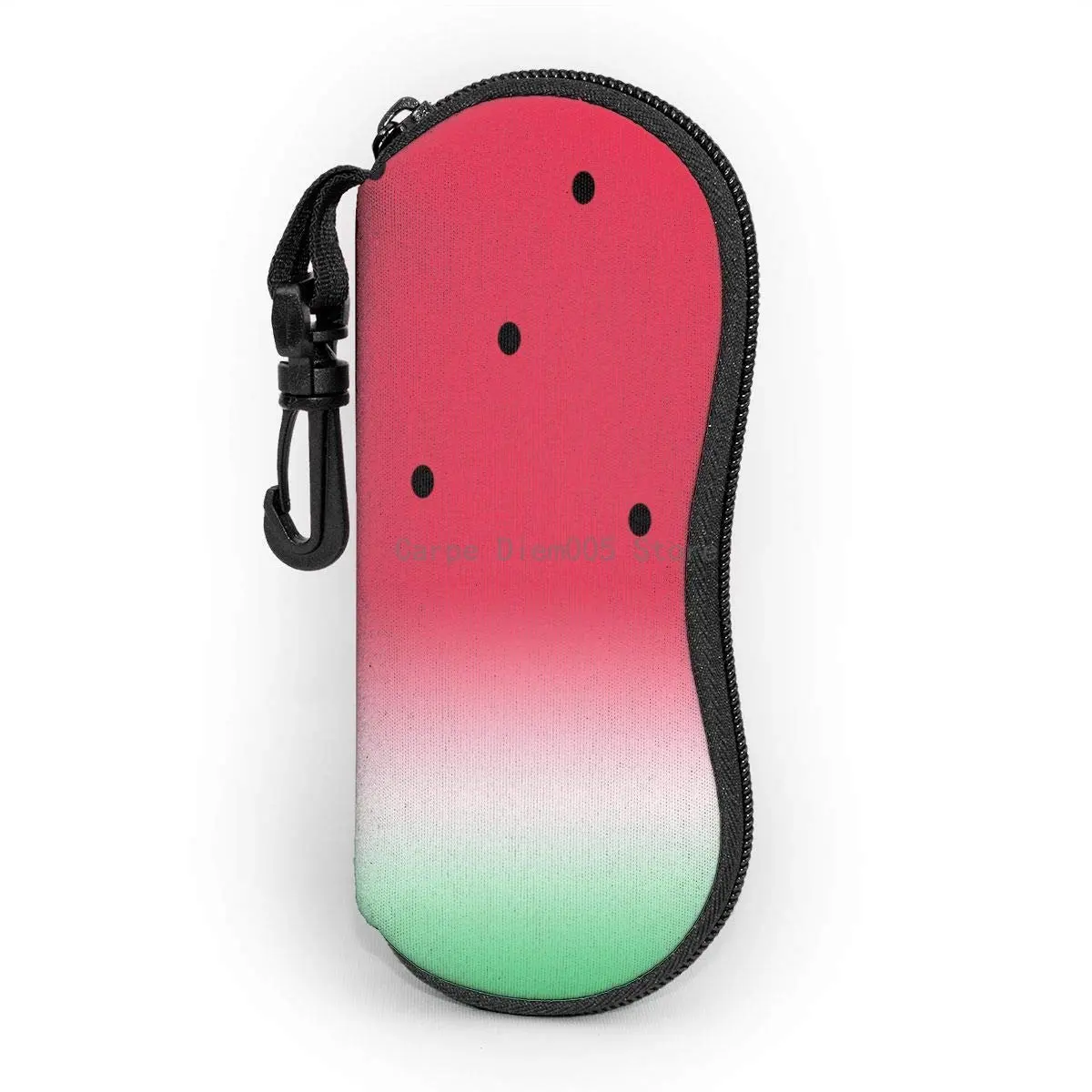 

Cartoon Watermelon Sunglasses Soft Case Zipper Eyeglass Case Protective Holder With Belt Clip