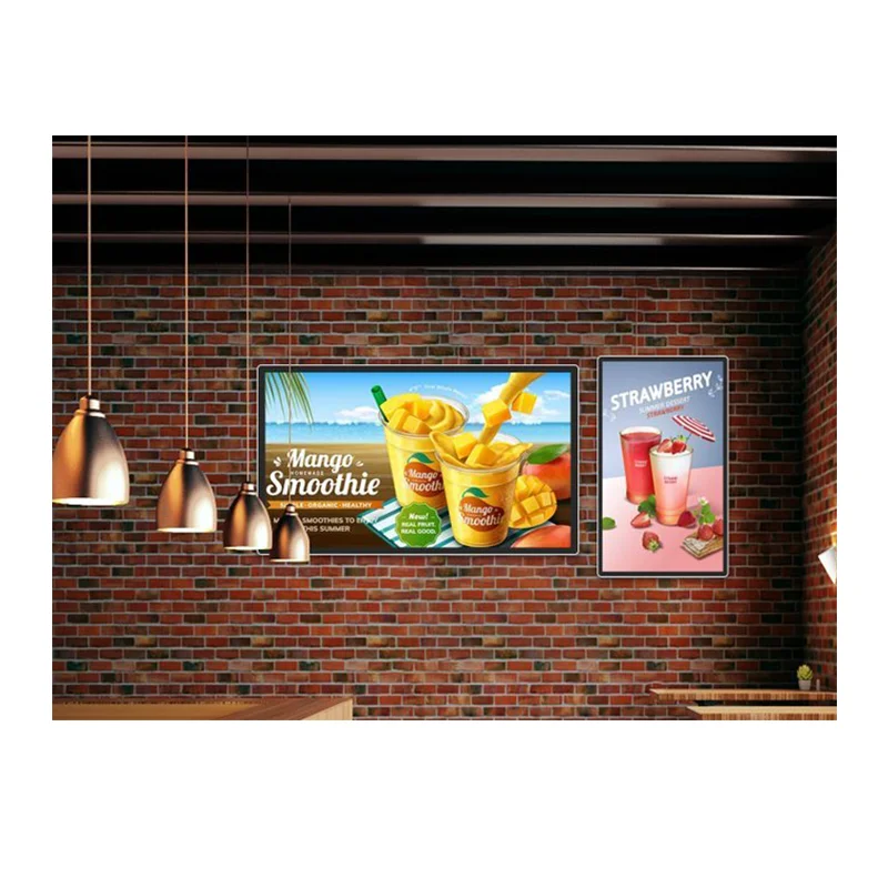 

32 43 49 55 65 inch Wall Mounted Touch LCD Wall Display HD 2K 4K Advertising Media Player Retail Store Digital Signage