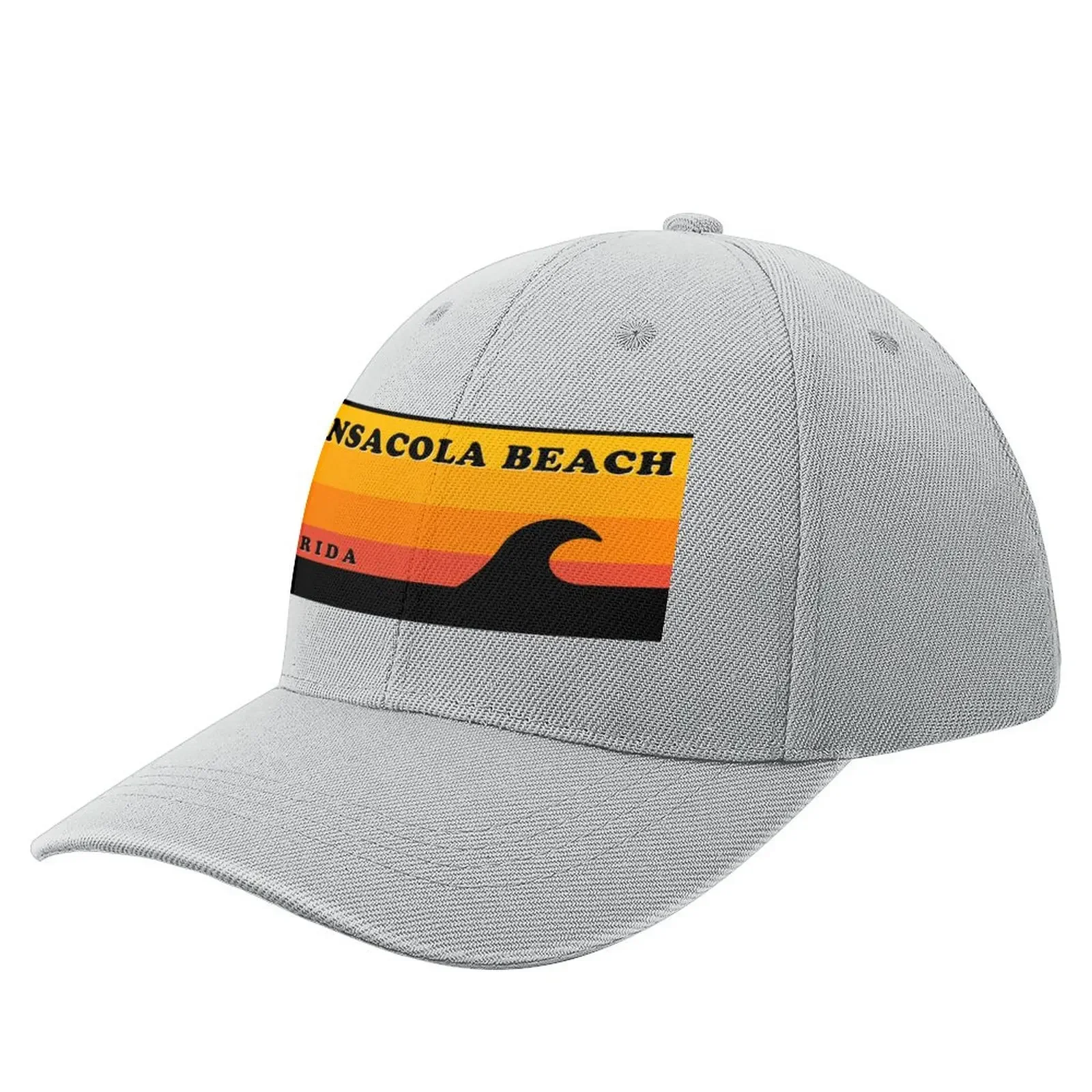 

Pensacola Beach Florida Vintage Retro Surf USA Travel Vacation Summer Sunset Beach Baseball Cap