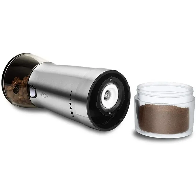 High Quality Stainless Steel Electric Grinder Small USB Rechargeable Pepper Coffee Bean Grinder