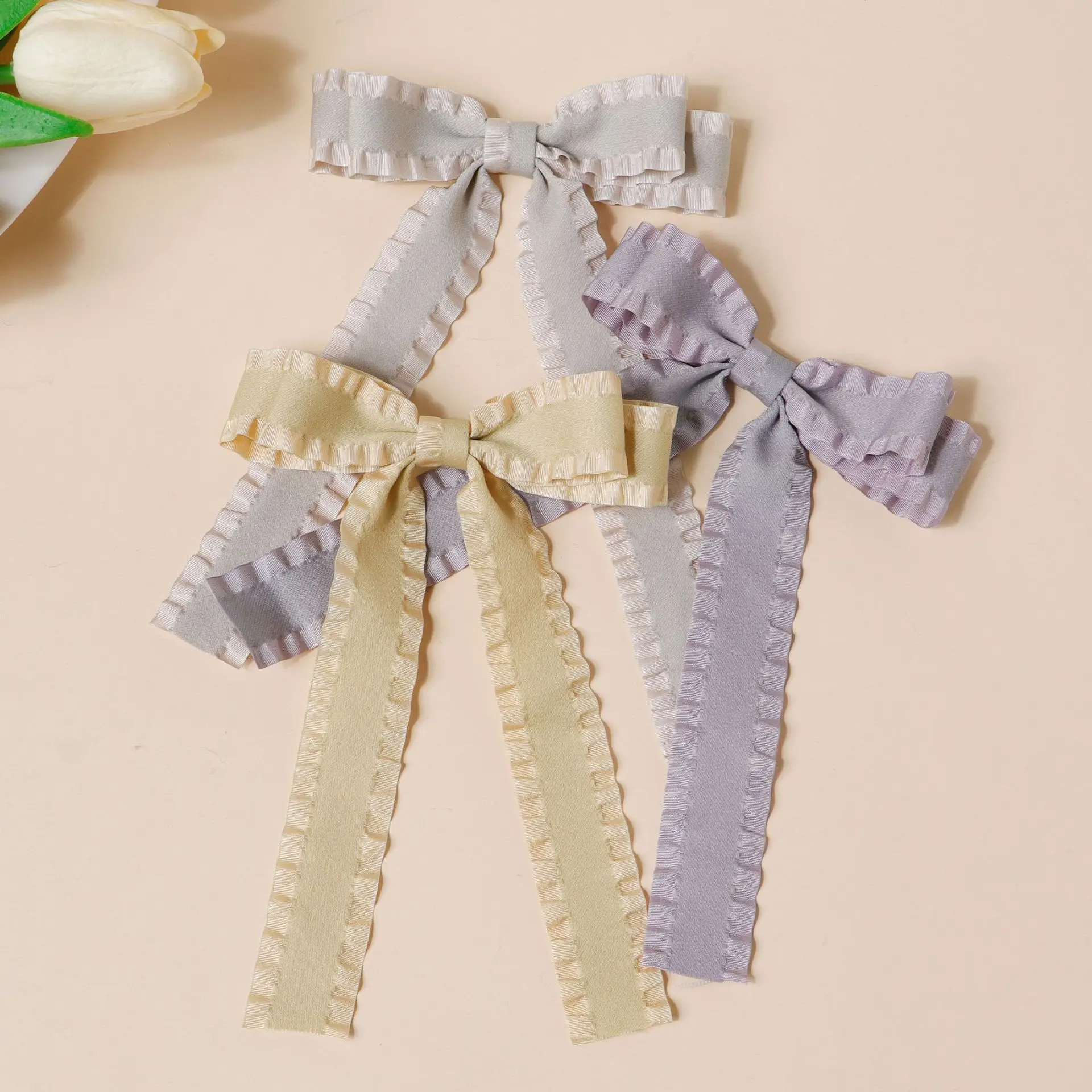 1/6 Stück Damen-Haarspangen, japanische Schleife, plissiert, Kawaii, einfach, niedlich, süß, vielseitig, hochwertiges Haar-Accessoire für Kinder – Detail 24
