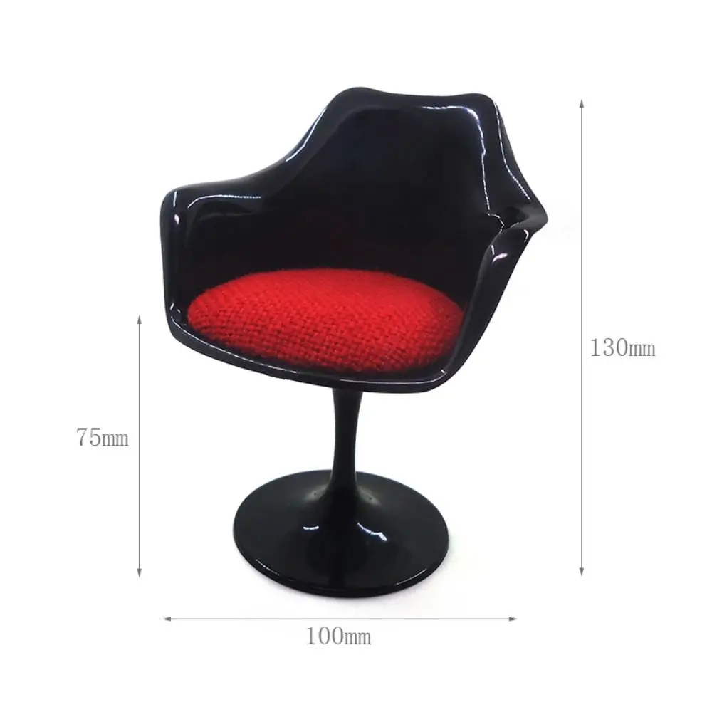 1/6 Scale Doll Round Legged Chair Doll Accessories Scene Model Miniature Rotating Leisure Chair Platic Photo Props