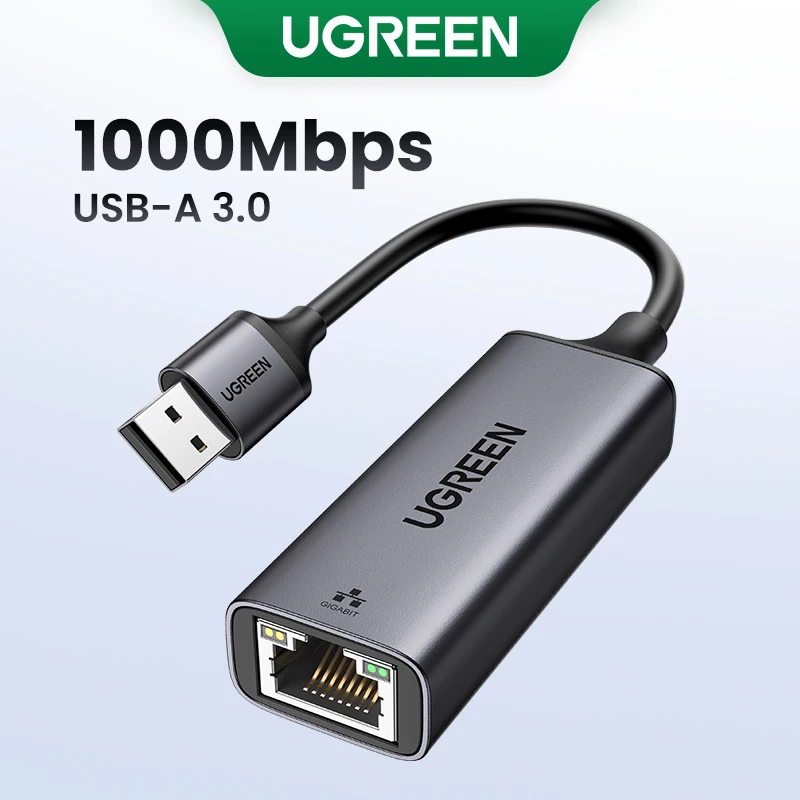 UGREEN USB A Ethernet Adapter 1Gbps Gigabit RJ45 to USB3.0 Network Dongle for MacBook Laptop Accessories iPad Plug and Play