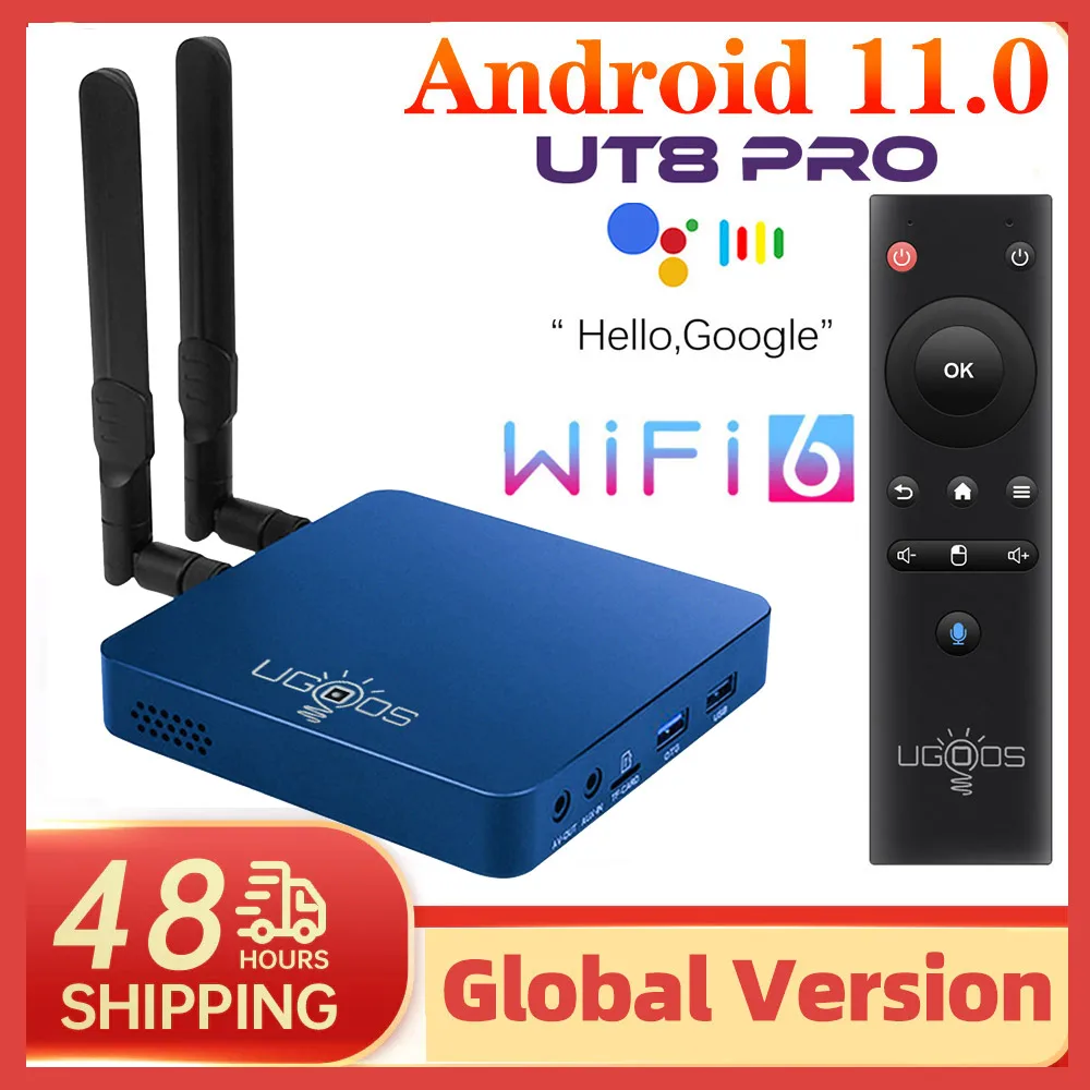 2023 UGOOS UT8 PRO SMART TV BOX Android 11 Rockchip RK3568 DDR4 8GB RAM  64GB ROM WiFi6 1000M BT5.0 4K ANDROID TV BOX - AliExpress