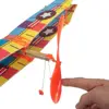 1Pc Random Color Elastic Rubber Airplane Hand Throwing Assembly Plane Model Foam Aircraft Powered Flying Glider Educational Toy 2
