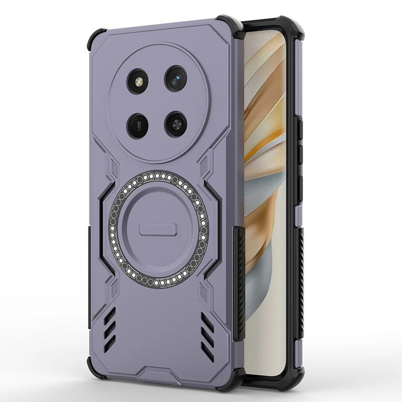 Shockproof Armor Protection Phone Case with Car Magnetic Holder
