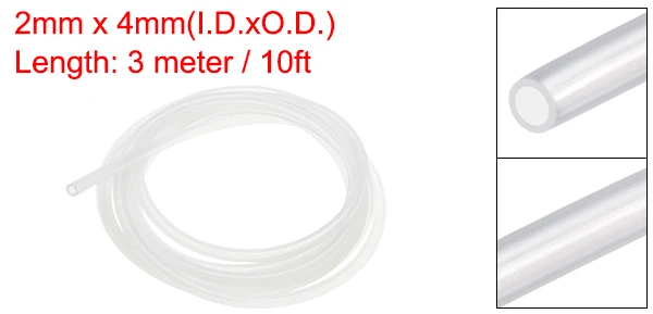 10/30 Fuß 4 Mm/0,157 Zoll Hochtemperatur-Silikonschlauch,  Gummi-Kunststoffschlauch Für Pumpentransfer