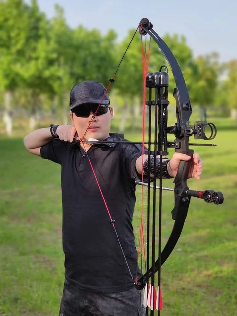 Ballesta de tiro para caza al aire libre, arco recurvo, potente, profesional,  juego de tiro con arco y flecha, 30-40 libras - AliExpress
