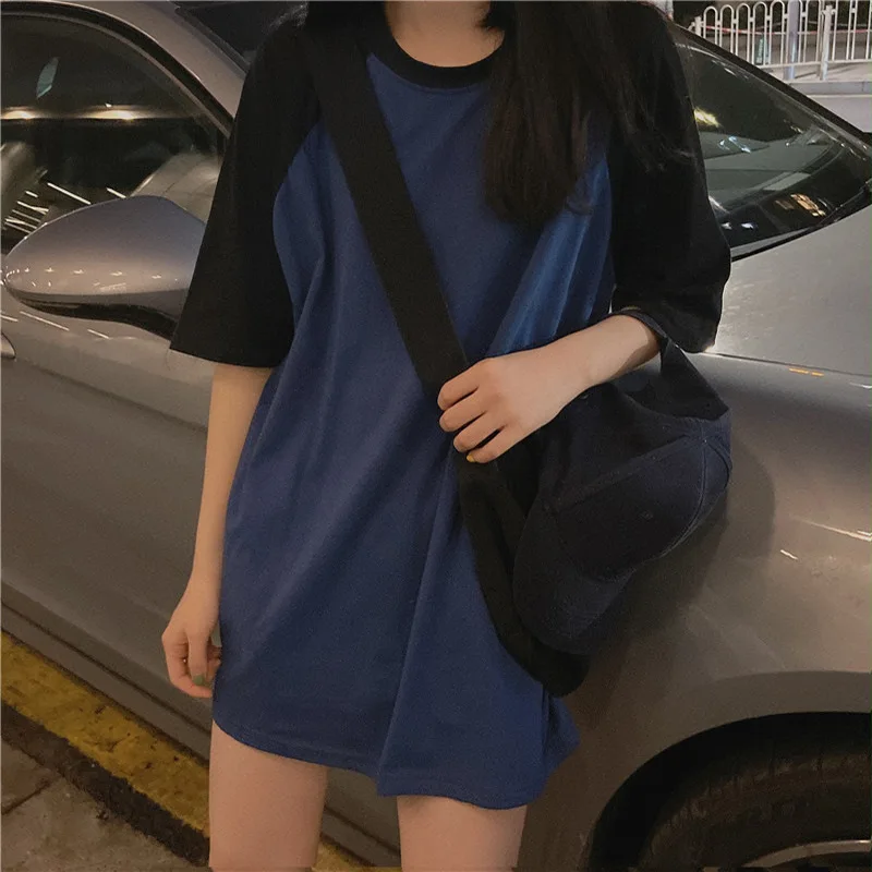 Women Loose Patchwork Summer Tshirts