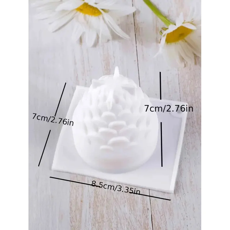 Silicone Mold for DIY 3D Pine Cone Candle and Wax Crafts