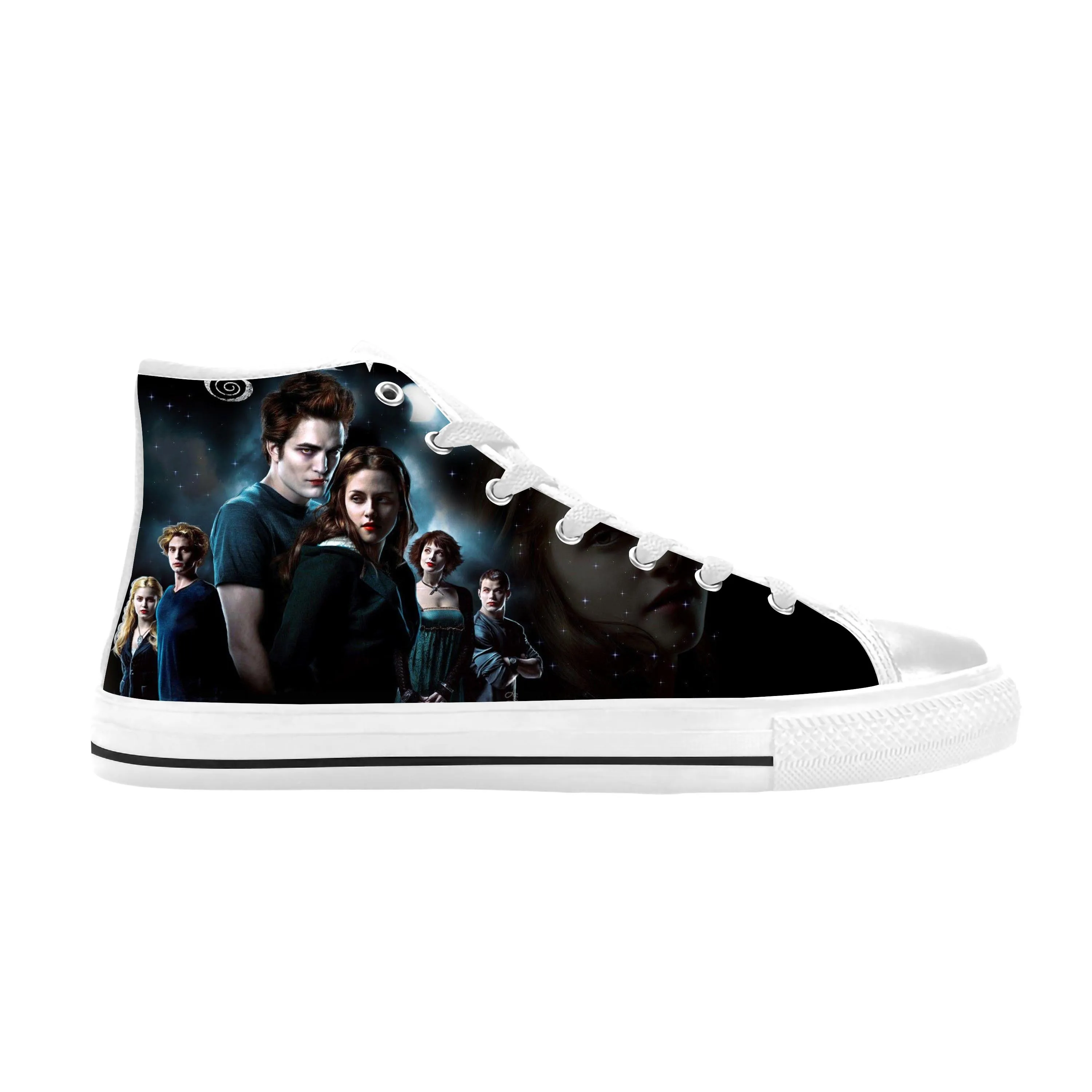 Movie The Twilight Saga Vampire Bella Edward Cool Casual Cloth Shoes High Top Comfortable Breathable 3D Print Men Women Sneakers