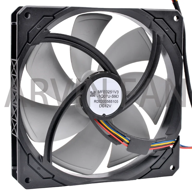 

New MFE0251V3-1Q07U-S9D 14cm 140mm Fan 140x140x25mm DC12V 4 wires 4pin For Cooling Fan Of PC Computer Power Supply Case