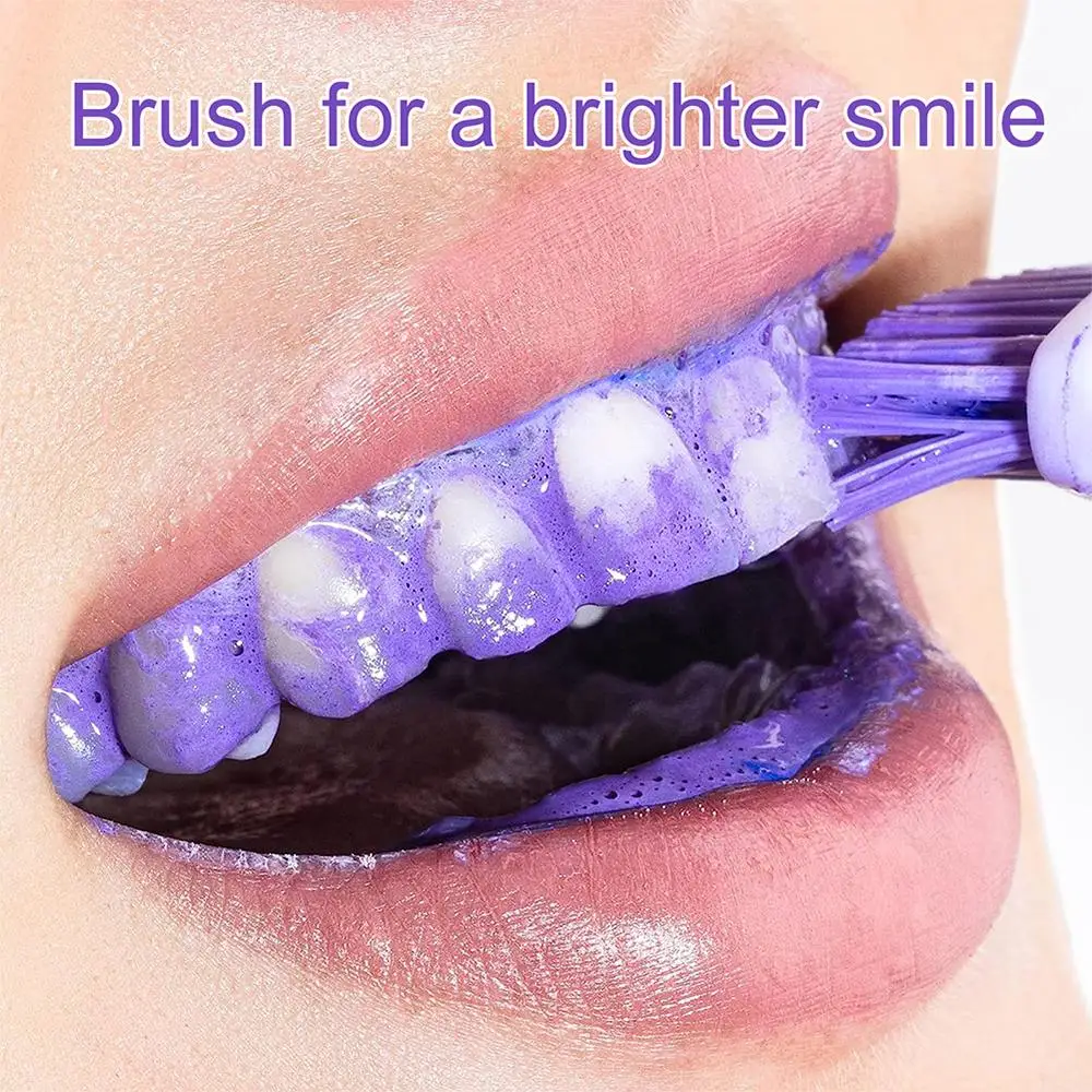 V34 Purple Whitening Toothpaste 30ml 5D Tooth Whitener Strips Cleaning Dental Bleaching Tools Oral Hygiene Dental Care Products