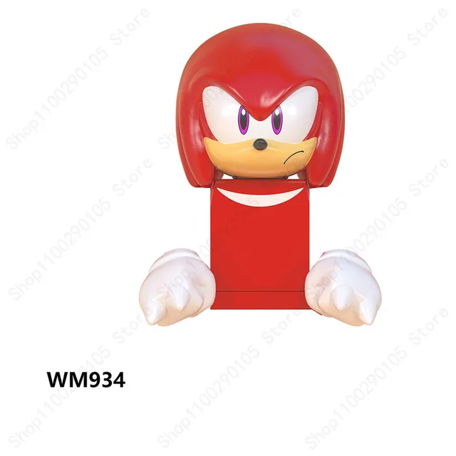 Mini Action Figure Building Block Sonic Teirusu Silver Nakkurusu Shadow Eggman Blaze Storm Knuckles KF6123 LG1001 WM6086 Bricks 934