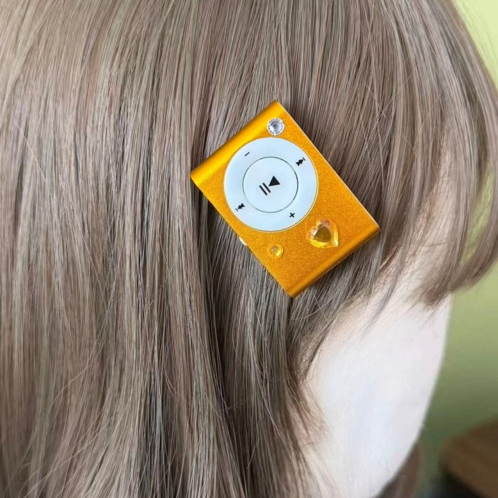 Original Love Diamond Hair Clip Music Player - Vintage Y2K Girl Valentine's Day Gift & Harajuku Accessory