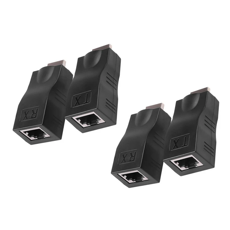 Hot-Rj45 Estensione Extender 4K Compatibile Fino A 30M Su Cat5E Cat6 Rete Ethernet Lan Per Hdtv Hdpc Dvd Ps3