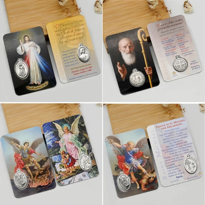 Italian History Card Practical Christian Character Cards Double Side Figures Theme Card Jewelry History Enthusiasts
