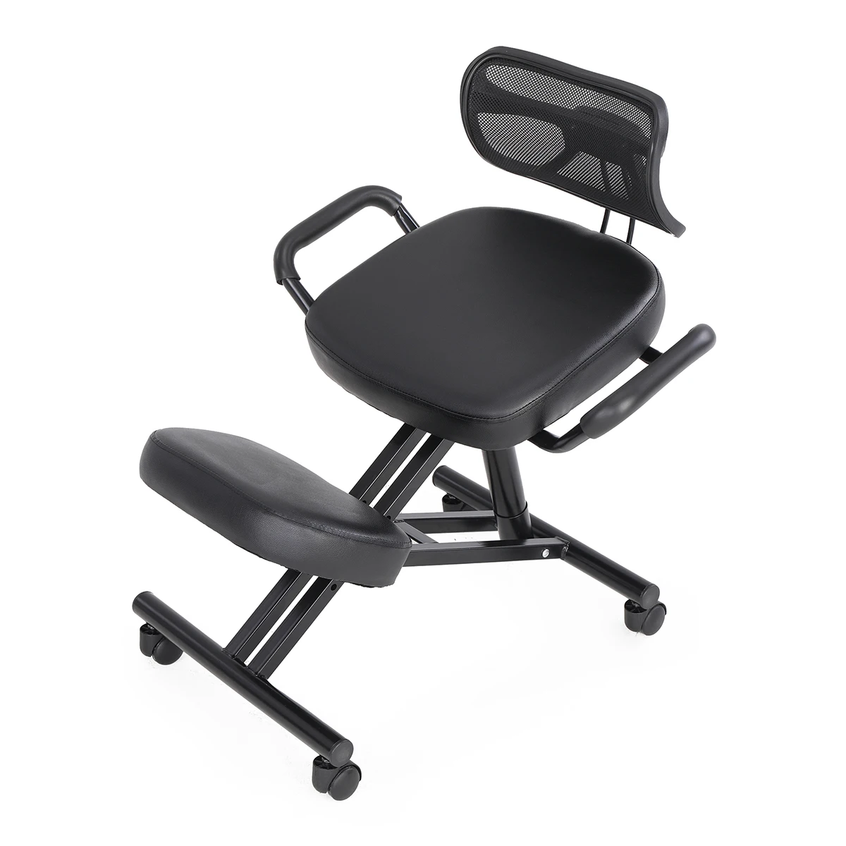 Kneeling Chair-Rolling Work Seat for Back Support Thick Comfortable Native Foam Cushion&Adjustable Stool Height Home&Office Use kneeling chair rolling work seat for back support thick comfortable native foam cushion