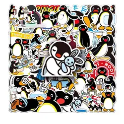 50 Cute Pingu Waterproof Sticker Decals (Multicolor)