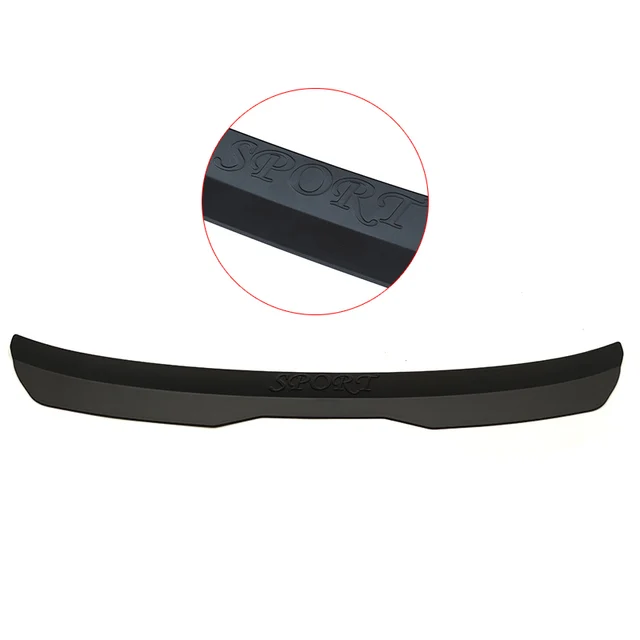 Universal Rear Roof Lip Spoiler Wing ABS Decoration Strips Matte Black&Glossy Black Fit Hatchback Car Bright black