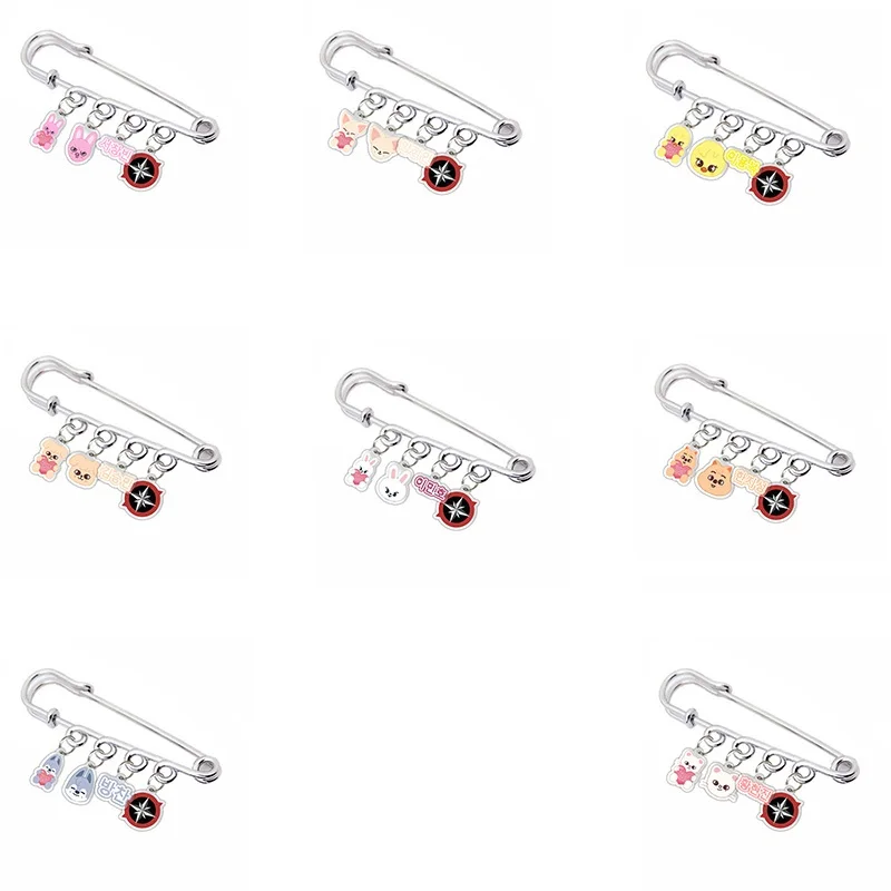 Stray Kids Pluche Sleutelhanger Skzoo Sleutelhanger 3D Cartoon Sleutelhanger SKZ Cartoon Rugzak Telefoon Hanger Sleutelhanger voor Kpop Fans Kinderen, 2 x Bbokari, 7.5cm