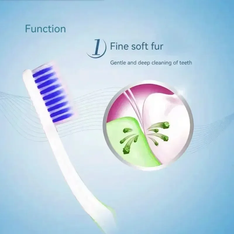 Colgate Adult Soft Fine Bristle Toothbrush Gum Care 8-Pack Portable for Travel Home Use Students & Guests Family Pack