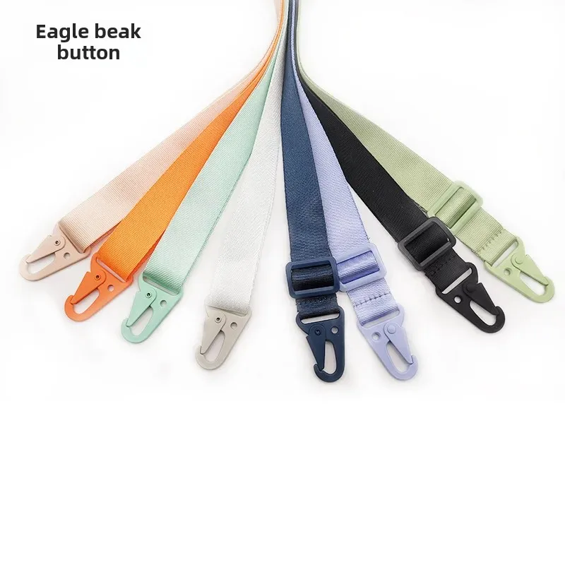 Adjustable Colorful Nylon Eagle Beak Buckle Strap Various Styles Weaving Belt Buckle Harnesses for Men Women Children Babies