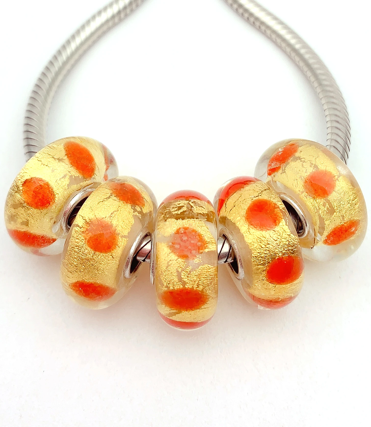 

YG283 5X 100% подлинность S925 Стерлинговое серебро бусины из муранского стекла новые европейские талисманы браслет Diy Ювелирные изделия лэмпворк