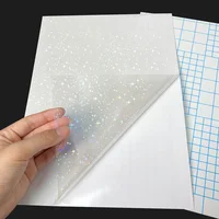 10 Sheets 15 Style A4 Transparent Holographic Overlay Lamination Film A4 Self-Adhesive Laminate Waterproof Vinyl Sticker Paper 2