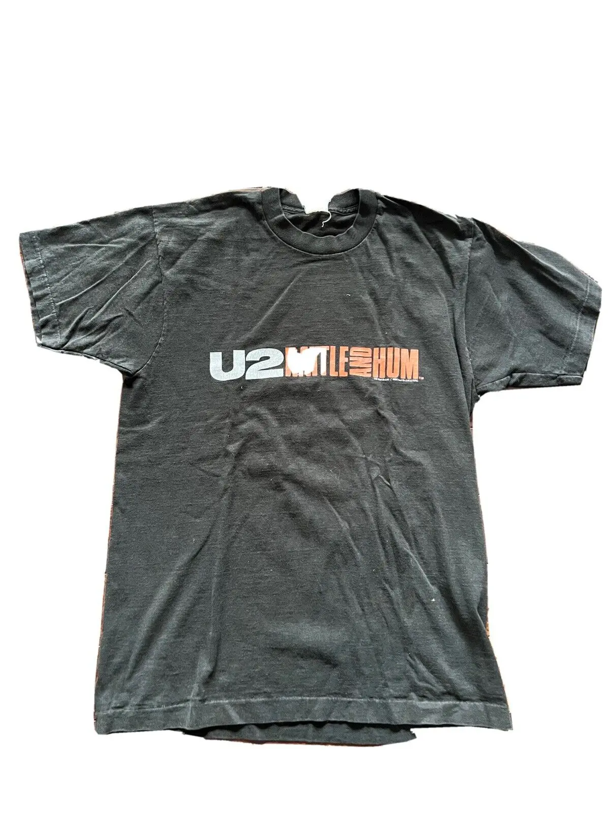 T-Shirt Ufficiale U2 Sonaglio N Hum 1988 Film Rare