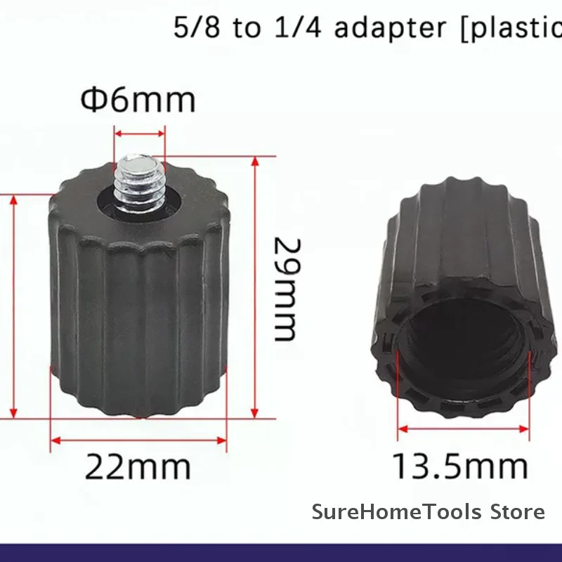 5/8'' To Male 1/4" Adapter For 1/4 Thread Line Lasers Mic Stand Adapter 5/8 Male Screw Thread Adapter For Boom Arm Camera Tripod