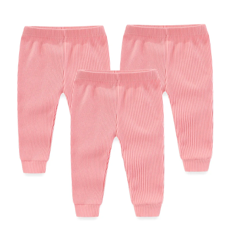Newborn Solid Color Baby Girl Trousers 0-24M Cotton Baby Boy Pants Autumn Print Cartoon Spring 3/5Pieces for baby trousers cotton pants