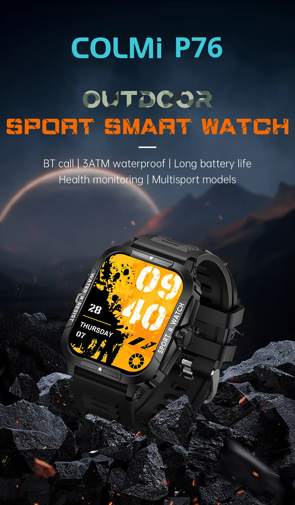 COLMI P76 Outdoor Smartwatch 