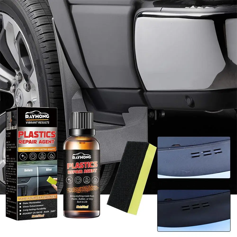 

Car Plastic Refurbished Cleaner Interior Parts Clean Polishing Dashboard Coating Restoration Maintain Gloss With Sponge Tool