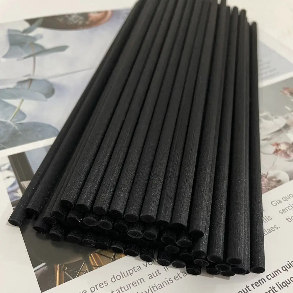 Description Picture 2 of itemL19CM X Dia5/4/3MM Premium Black Eco Friendly Reed Diffuser Sticks, White Rattan Fiber Diffuser Sticks for Air Freshener