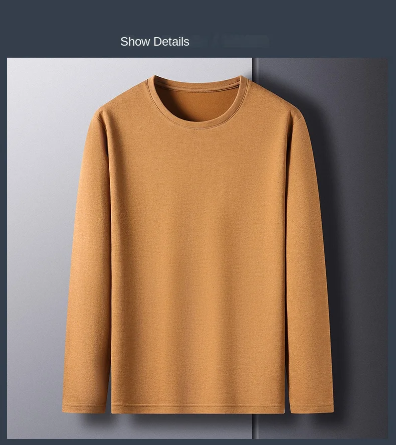 Lana di alta qualità 4,7% New Fashion Luxury Brand Maglietta da uomo Girocollo Tinta unita Morbida manica lunga Top Abbigliamento casual da uomo_voghion.com